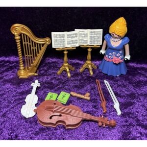 Playmobil Music Lot Musician Cello Harp Violin Stands Sheet Music Concert